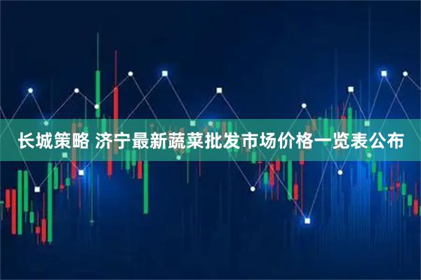 长城策略 济宁最新蔬菜批发市场价格一览表公布