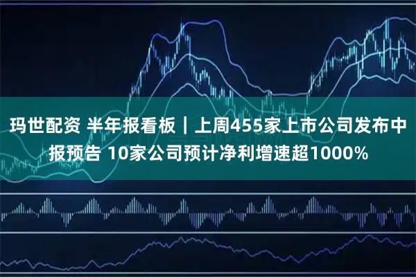 玛世配资 半年报看板｜上周455家上市公司发布中报预告 10家公司预计净利增速超1000%